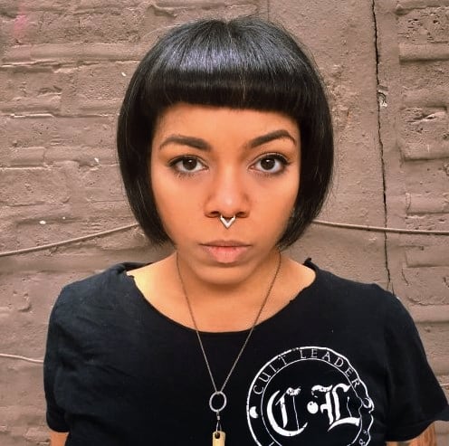 bob frisuren kinnlang Punk Chin Länge Bob Haircut