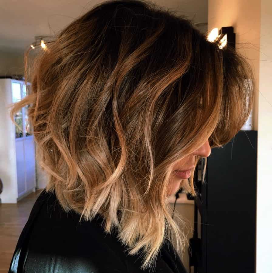 Bob Frisuren Ombre Langer Bob mit Ombre für dickes Haar