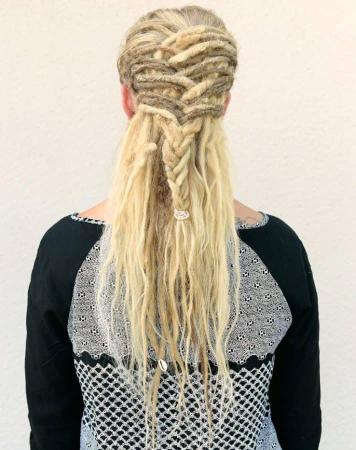 Dread Frisuren mit Pony Dreadlock Braid