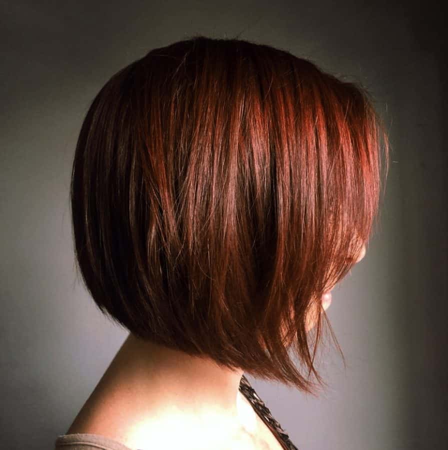 Bob Frisuren Asymmetrisch Langer Brunette Bob