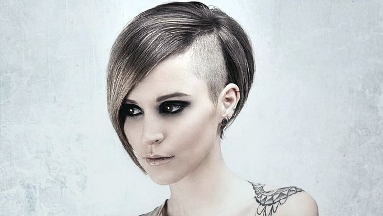 Ideen Damen Frisuren Undercut Inspirationen Bob mit Undercut