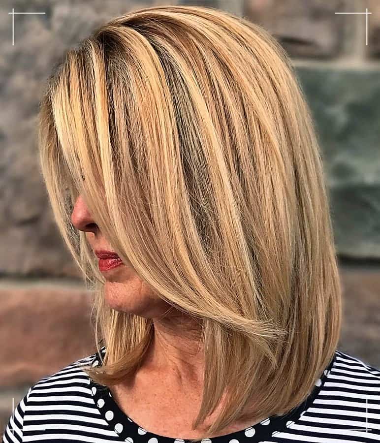 9 Trendy Lang Bob Frisuren ab 40