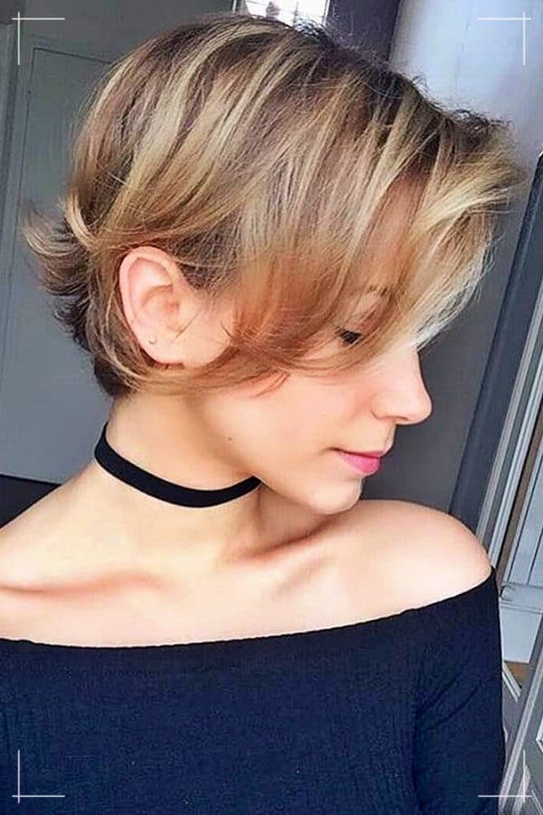 Kurzhaarfrisuren Lange Pixie für dünnes Haar