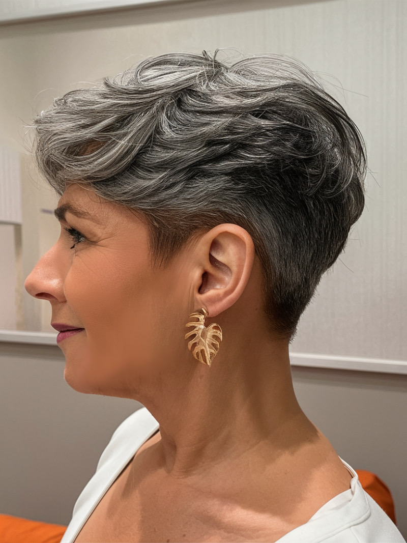 Kurzhaarfrisuren Damen 2025 Trend ab 60: Mut zur Kürze!