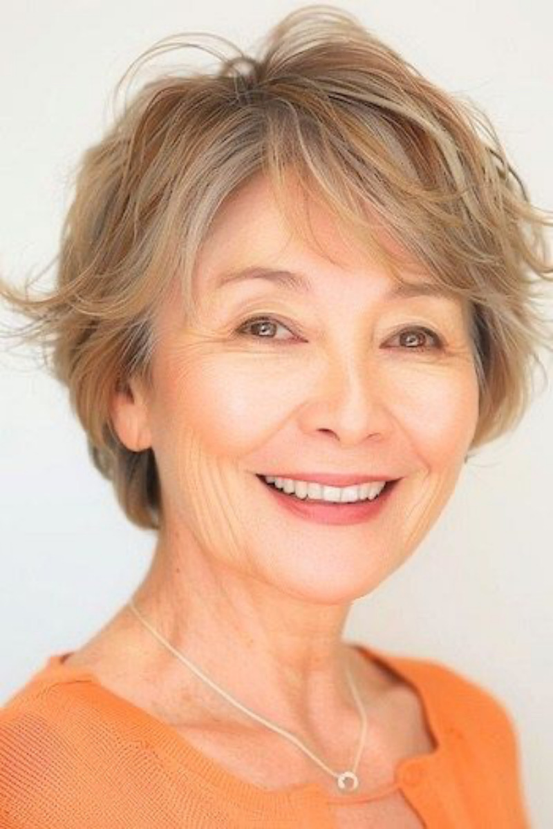 Kurzhaarfrisuren Damen Feines Haar ab 60: Volumen und Frische für einen strahlenden Look!